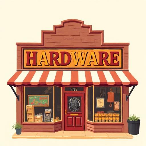 Hardware store storefront